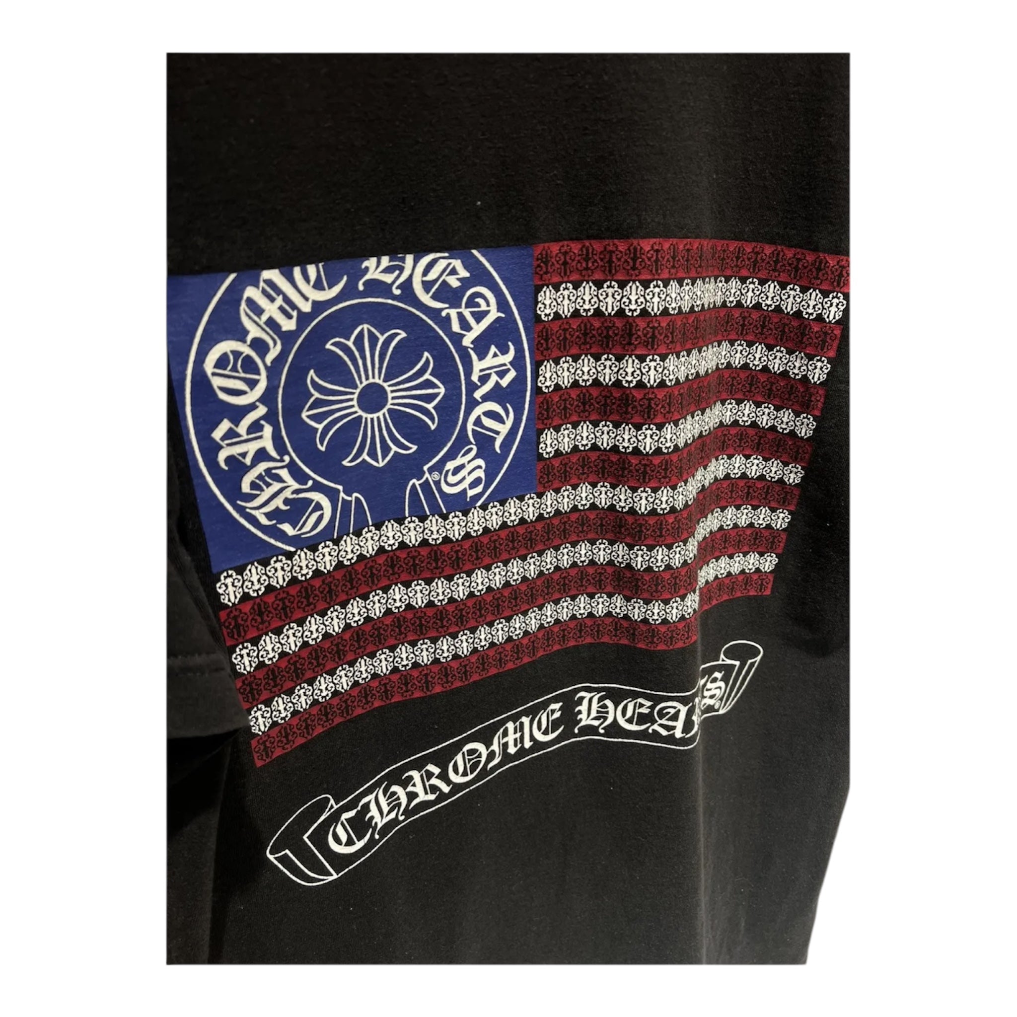 Tshirt Chrome hearts usa flag