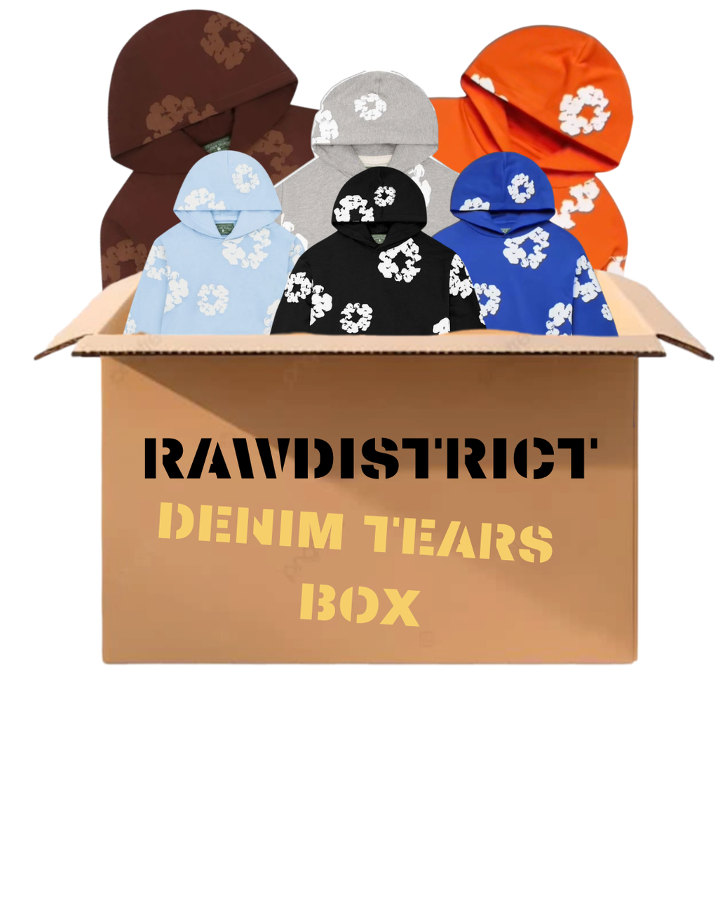 DENIM TEARS HOODIE BOX