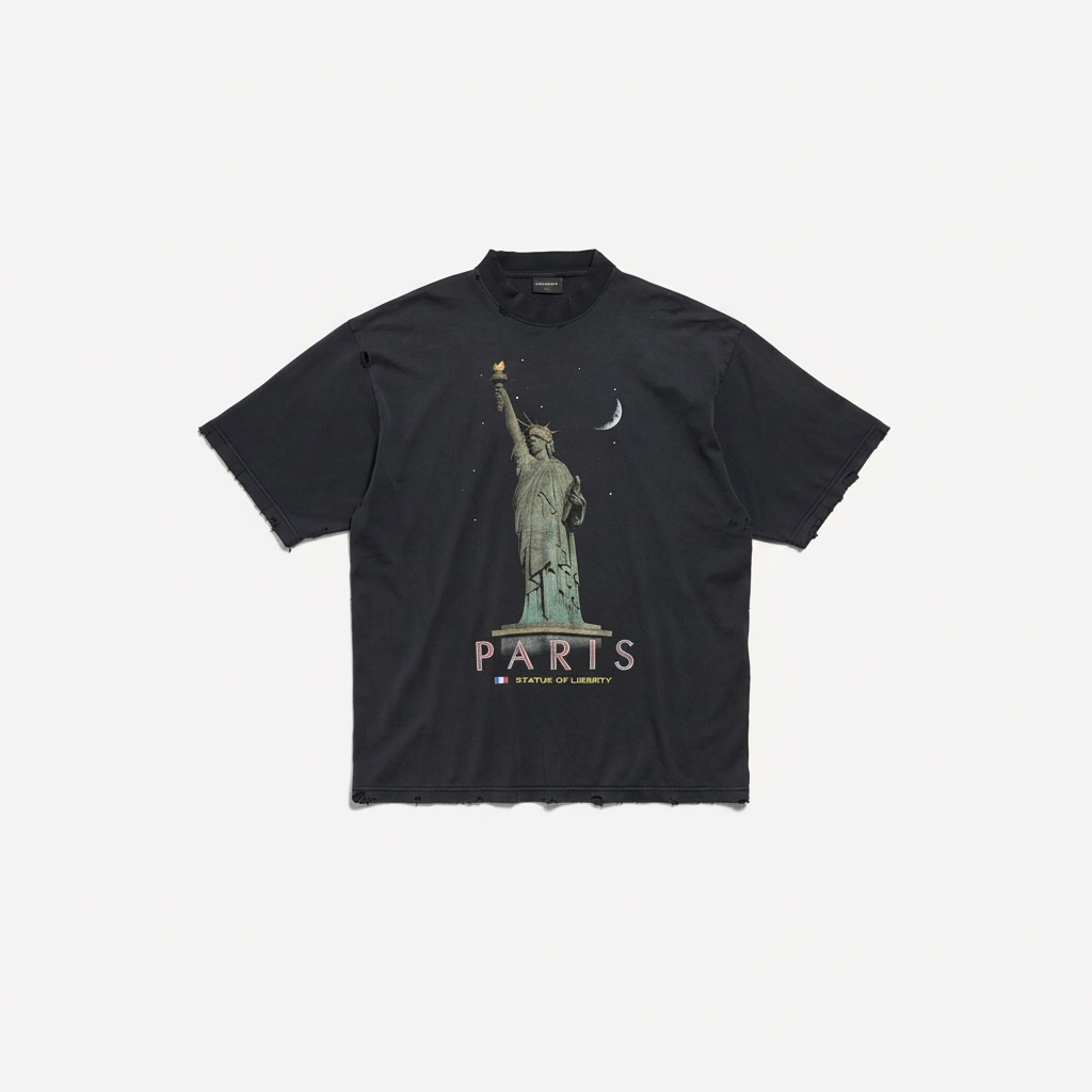 BALENCIAGA TSHIRT STATUE OF LIBERTY